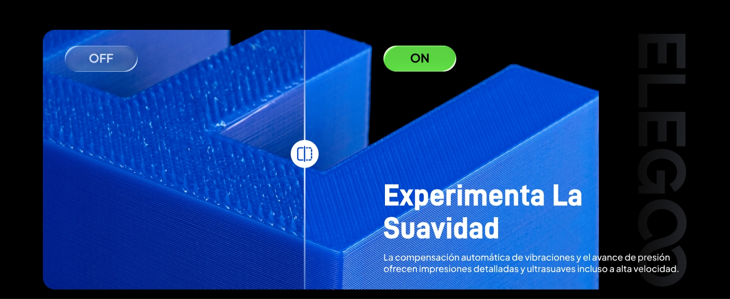 Con un generoso volumen de construcción de 256 × 256 × 256 mm, la Elegoo Centauri Carbon ofrece el espacio cúbico necesario para proyectos de gran envergadura o múltiples piezas en una sola sesión. Este volumen, unido a su velocidad, aceleración y sistema de monitorización, la consolida como una herramienta integral.